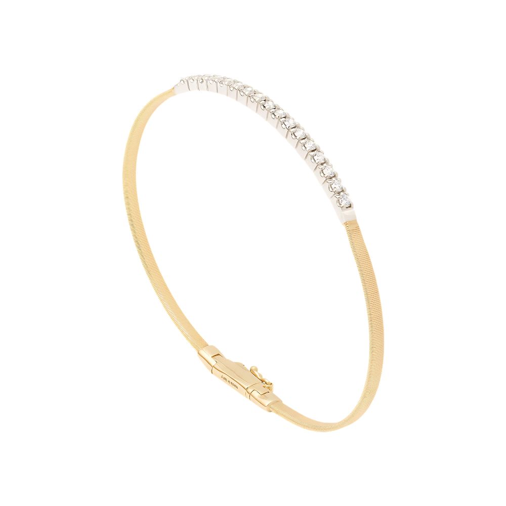 Marco Bicego Masai 18k Yellow Gold Small Stackable Diamond Bracelet